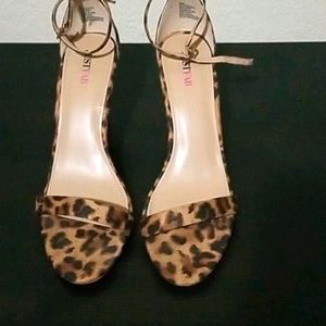 Leopard print heels.